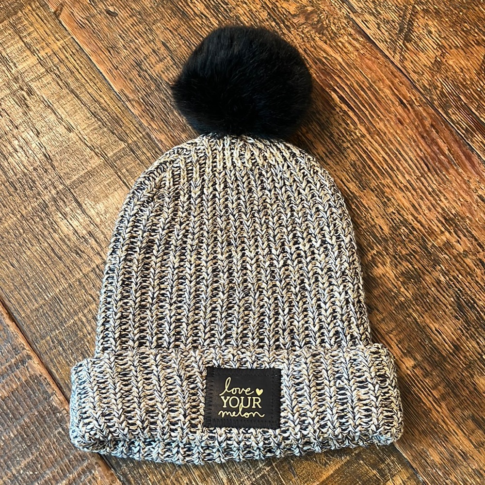 Love Your Melon beanie with Removal Pom